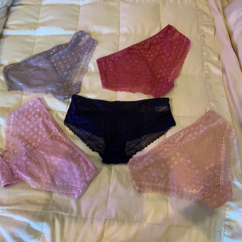 Kensie Brand New Five Lace Hipster Panties Various Colors Size Large - Picture 3 of 7